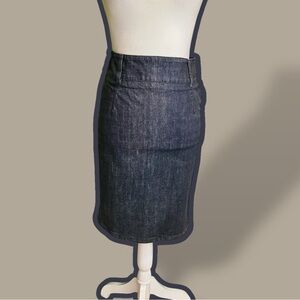 RED Valentino Y2K Washed Black / Gray Denim Pencil Skirt Size 42 = U.S. Size 6